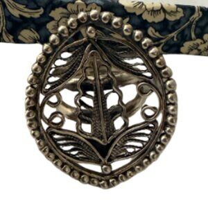 ✨💍 Ilaria Peru 925 Sterling Silver Statement Ring | Size 6.5 | Artisan Made 💍✨